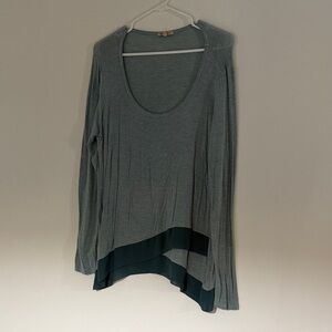 Bordeaux Gray Long Sleeve Top
